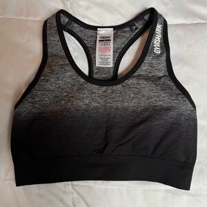 Gymshark Adapt Ombré Seamless Sports Bra in Black Marl